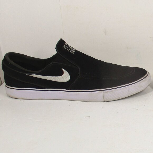 Nike SB Zoom Stefan Janoski Slip On Shoes FN5893-001 Black Suede Mens 13 - Picture 6 of 11